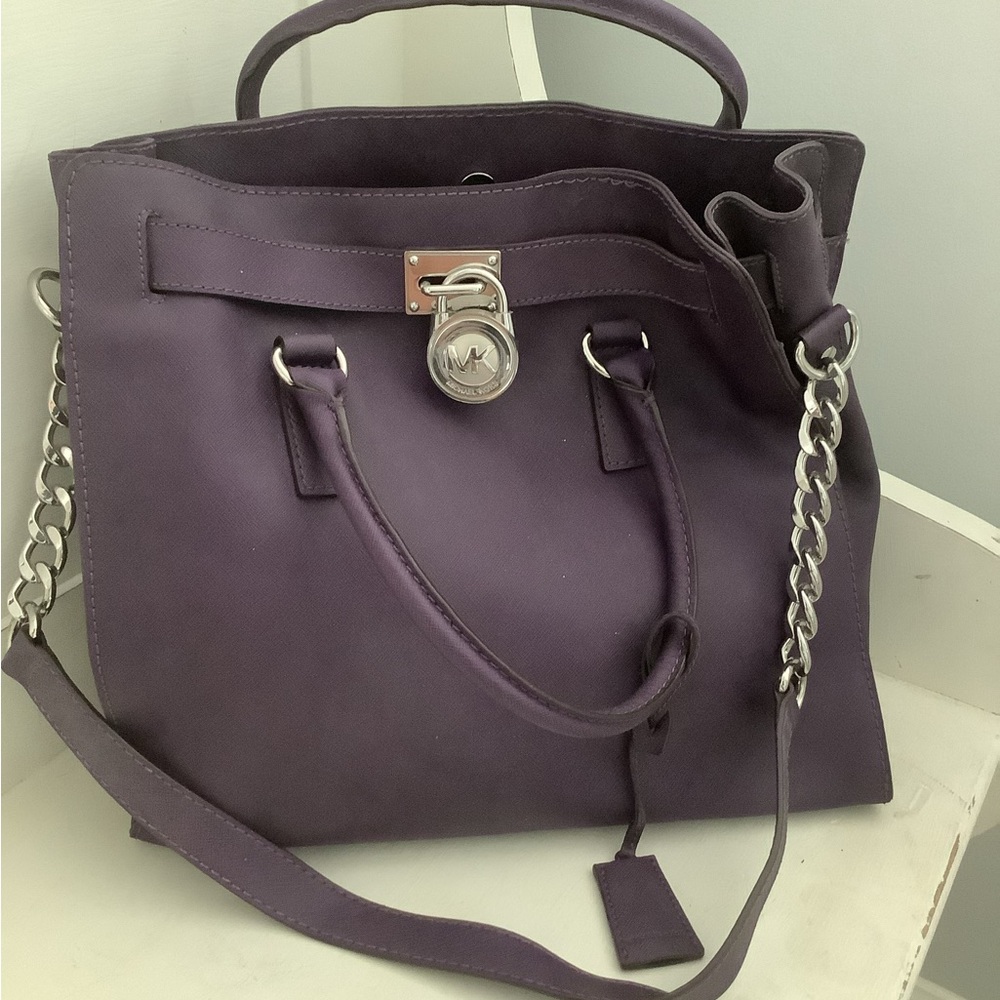 Michael Kors Hamilton Bag - Purple